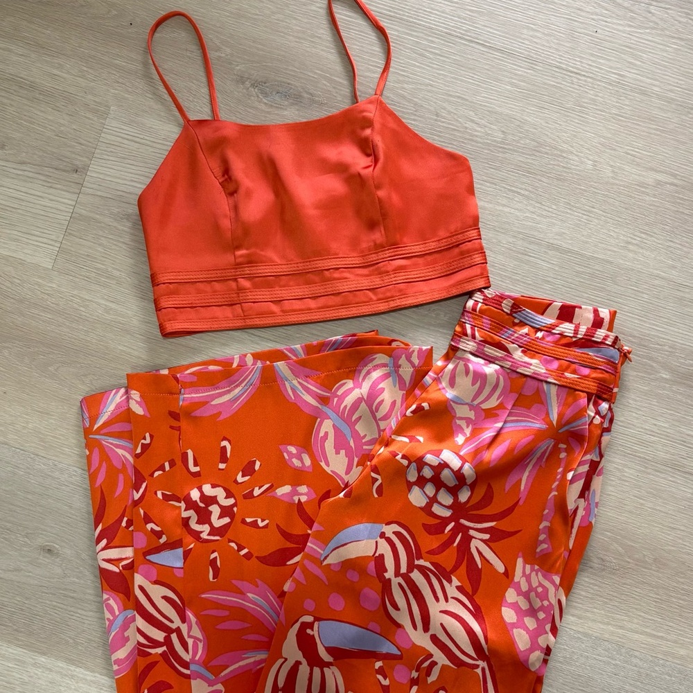 Women’s House of Harlow 1960 | Crop Top & Flared Pant Set